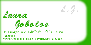 laura gobolos business card